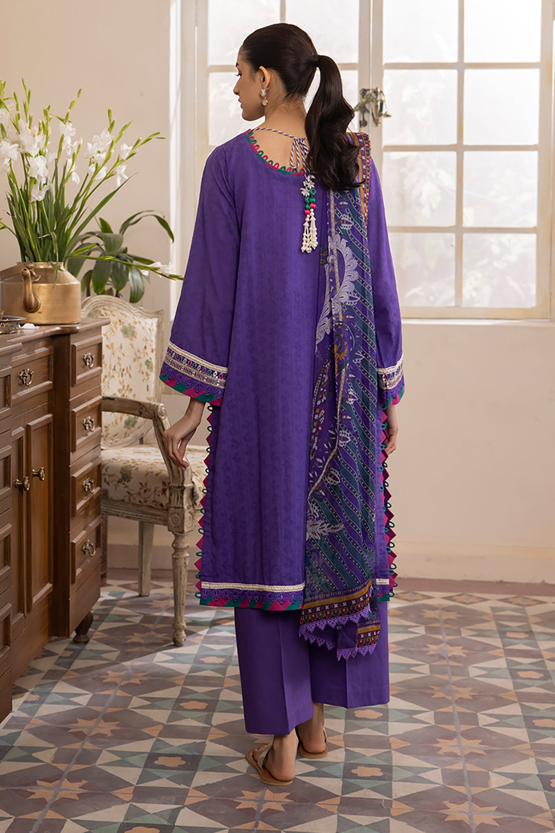 Embroidered Shirt Shalwar Dupatta - 1113