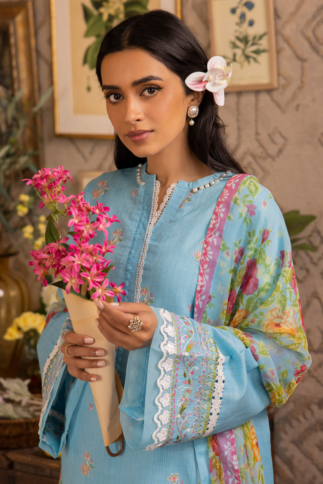 Embroidered Shirt Shalwar Dupatta - 1117