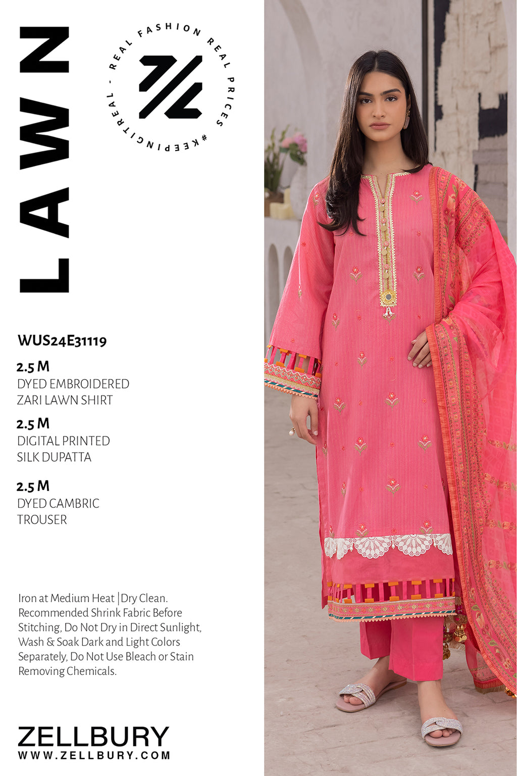 Embroidered Shirt Shalwar Dupatta - 1119