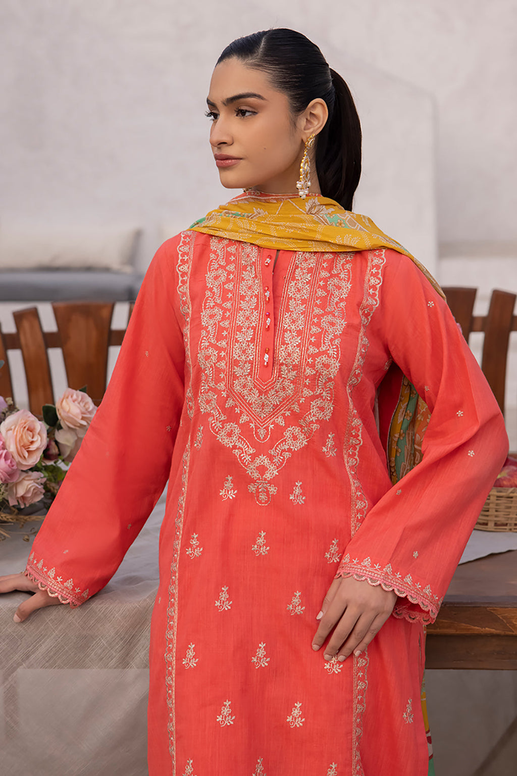 Embroidered Shirt Shalwar Dupatta - 1128