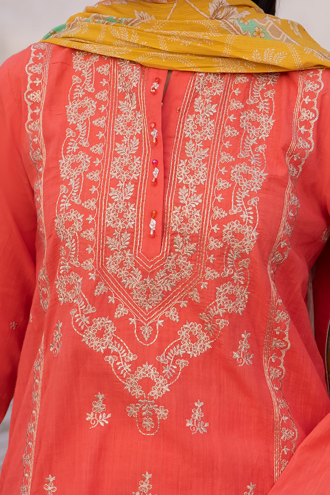 Embroidered Shirt Shalwar Dupatta - 1128