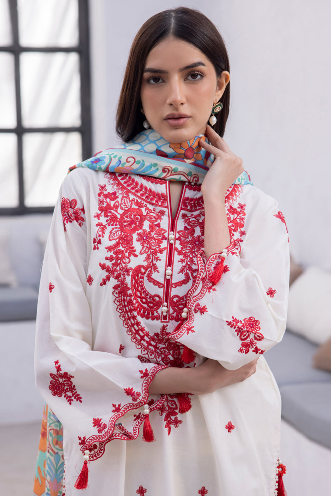 Embroidered Shirt Shalwar Dupatta - 1129