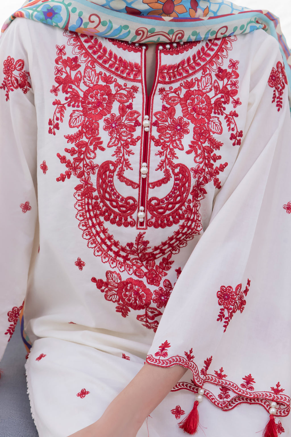 Embroidered Shirt Shalwar Dupatta - 1129