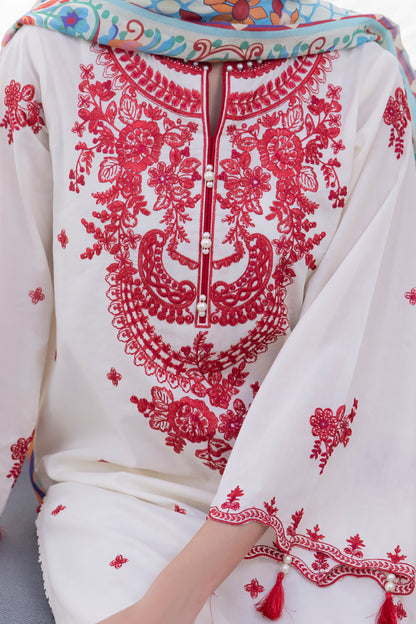 Embroidered Shirt Shalwar Dupatta - 1129