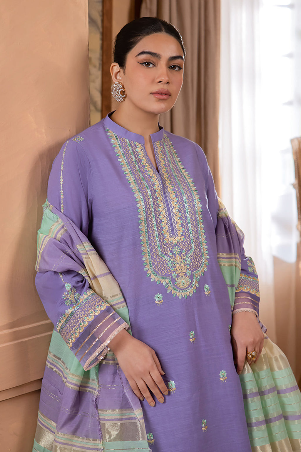 Embroidered Shirt Shalwar Dupatta - 1130