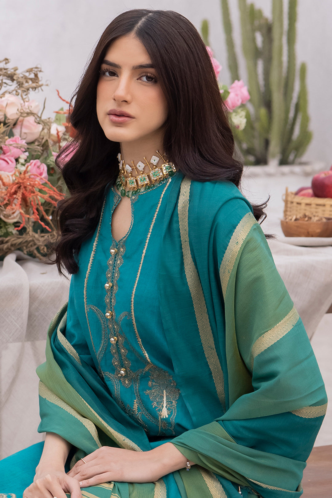 Embroidered Shirt Shalwar Dupatta - 1133