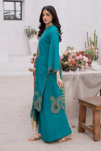 Embroidered Shirt Shalwar Dupatta - 1133