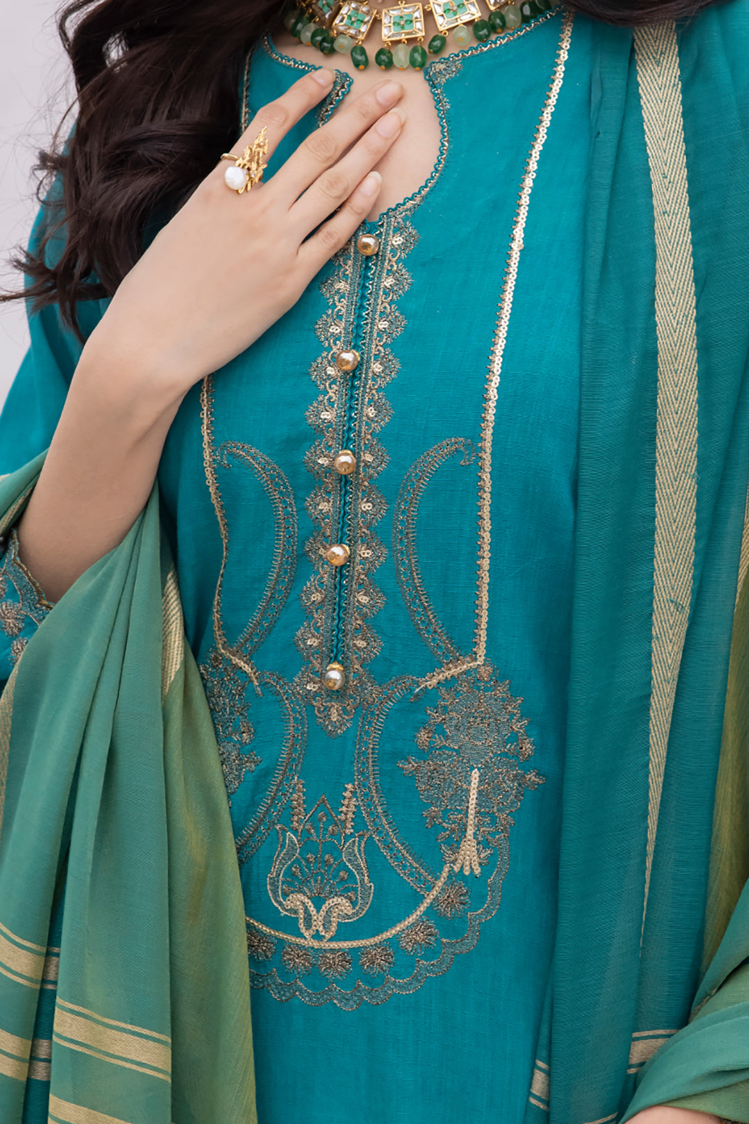 Embroidered Shirt Shalwar Dupatta - 1133