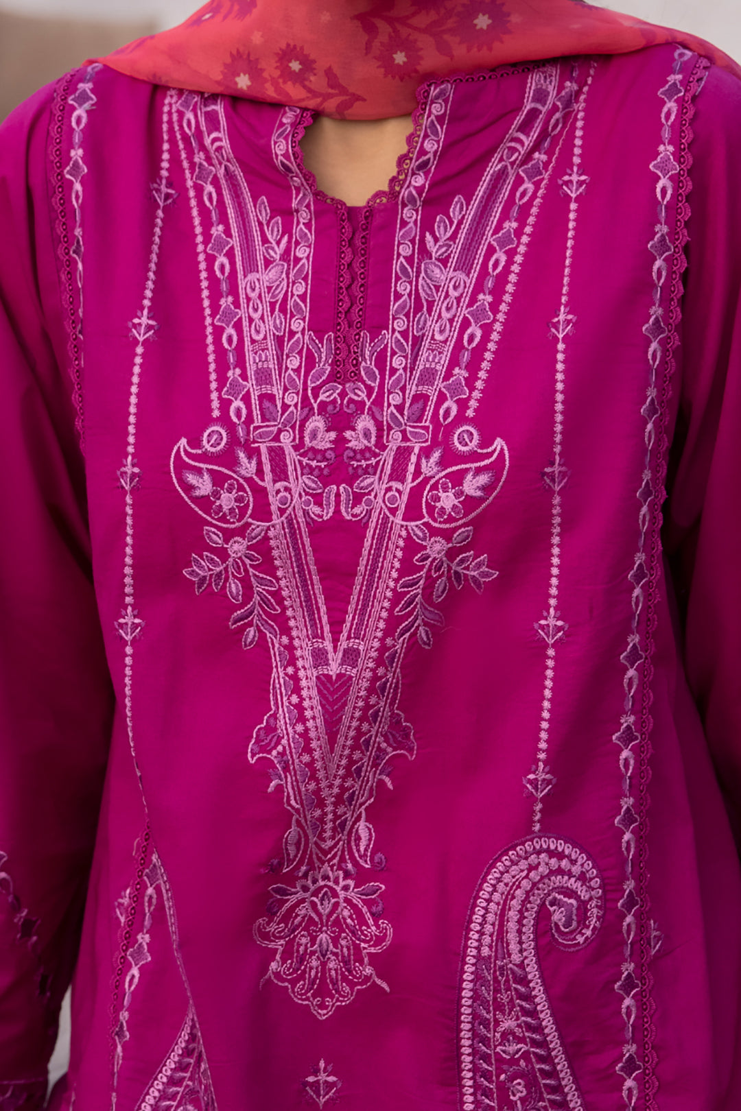 Embroidered Shirt Shalwar Dupatta - 1140