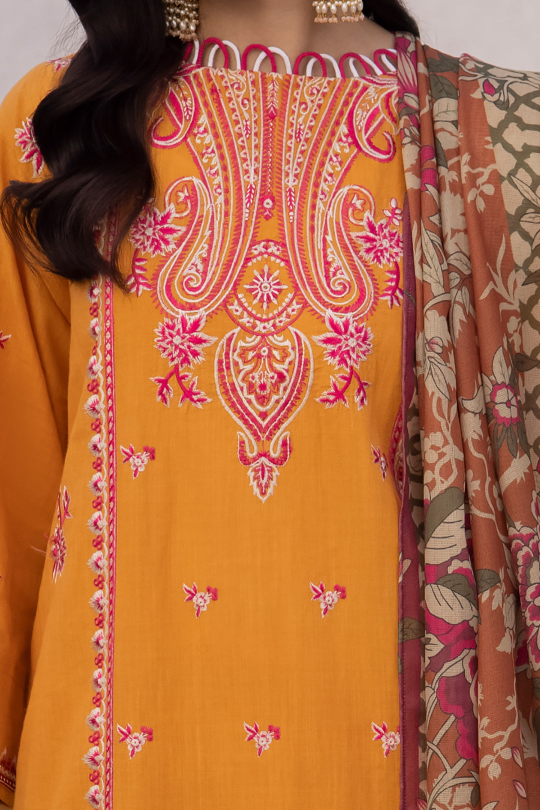 Embroidered Shirt Shalwar Dupatta - 1142