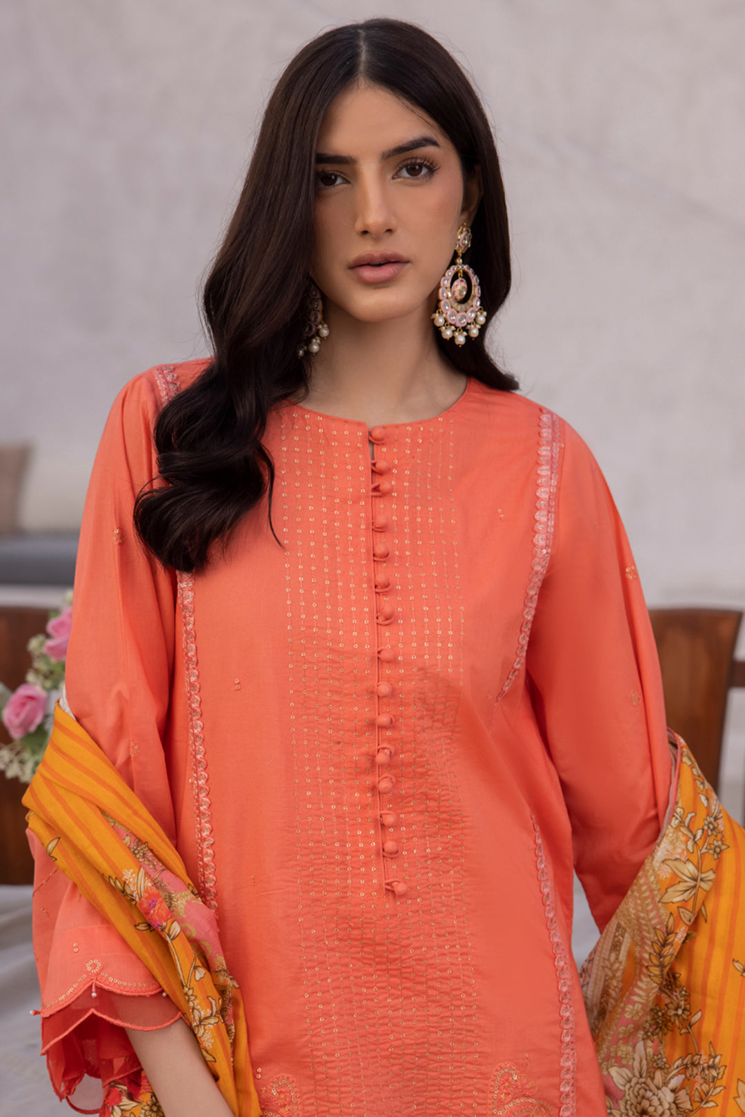 Embroidered Shirt Shalwar Dupatta - 1143