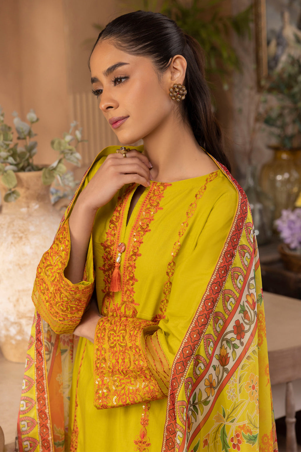 Embroidered Shirt Shalwar Dupatta - 1144