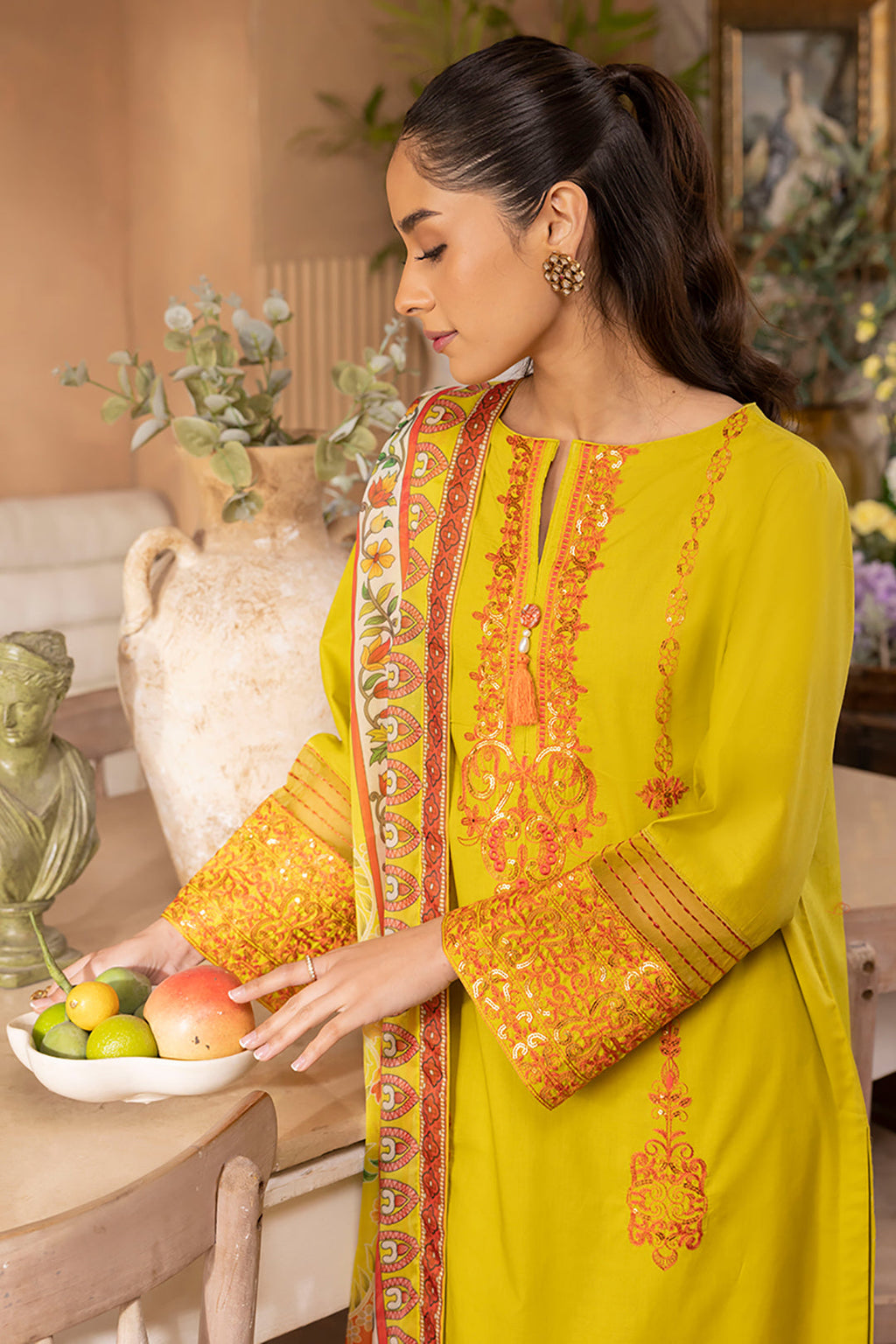 Embroidered Shirt Shalwar Dupatta - 1144
