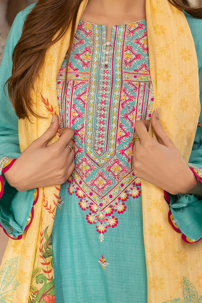 Embroidered Shirt Shalwar Dupatta - 1146