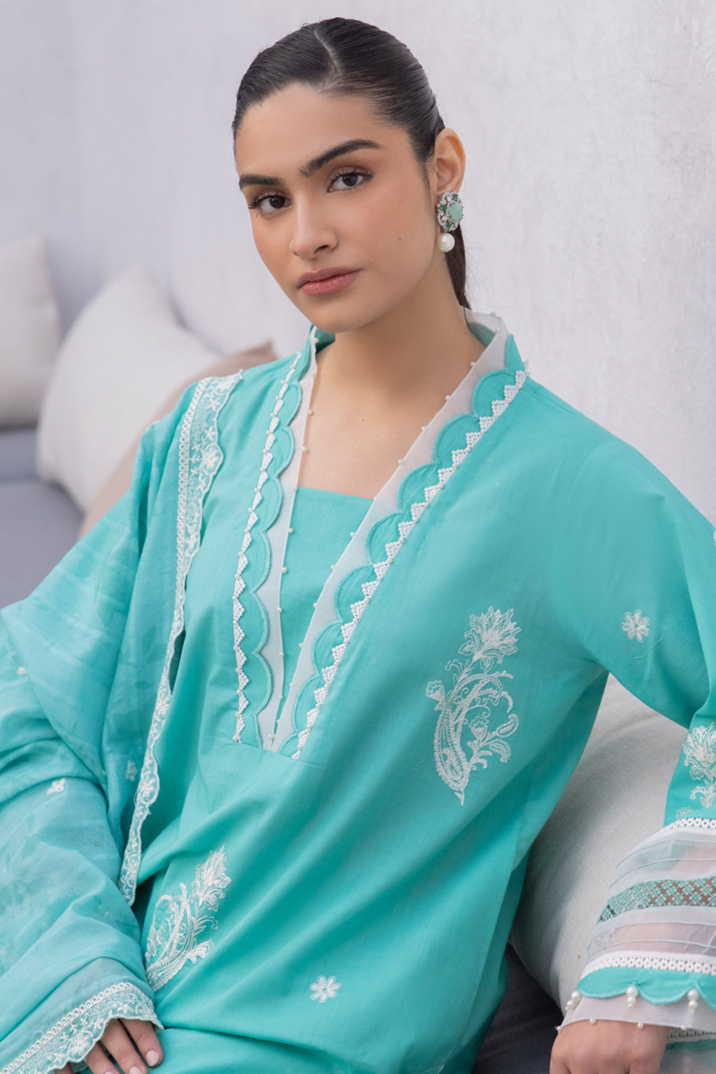 Embroidered Shirt Shalwar Dupatta - 1147