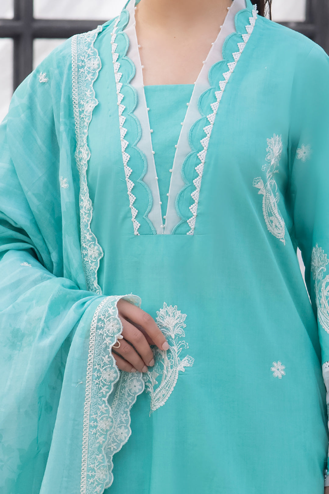 Embroidered Shirt Shalwar Dupatta - 1147