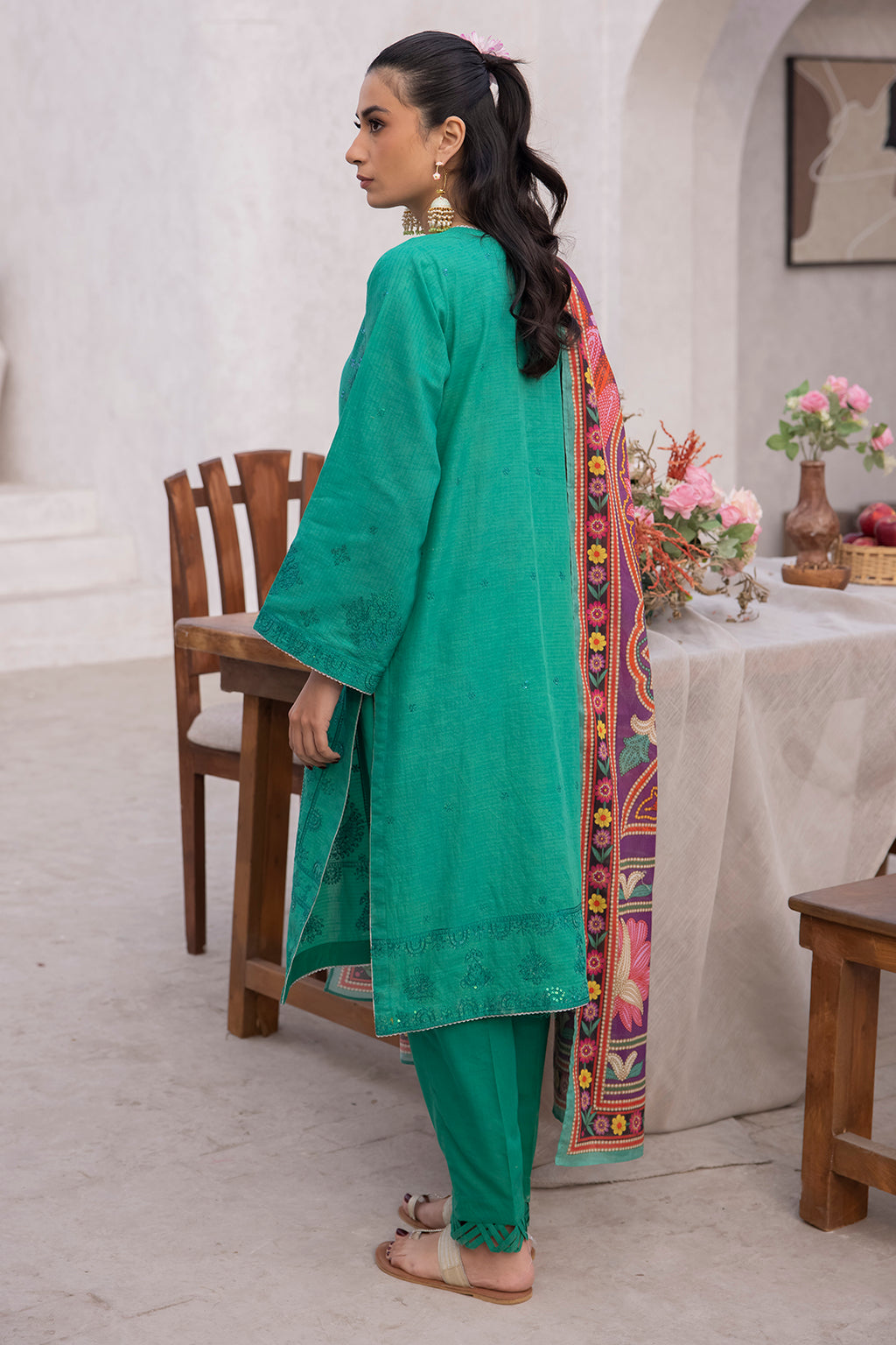 Embroidered Shirt Shalwar Dupatta - 1148
