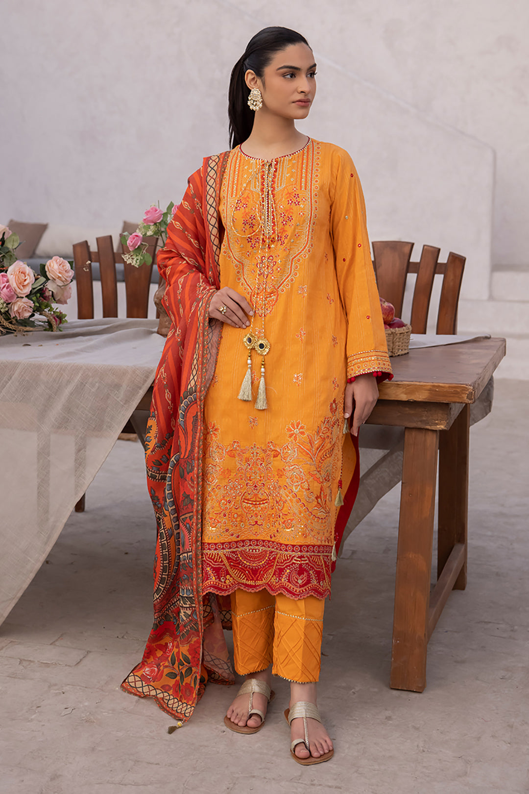 Embroidered Shirt Shalwar Dupatta - 1149