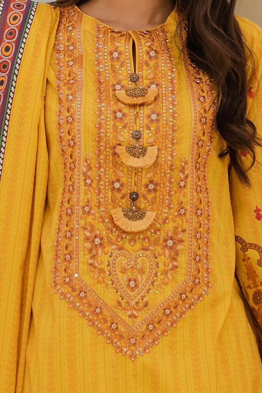 Embroidered Shirt Shalwar Dupatta - 1244