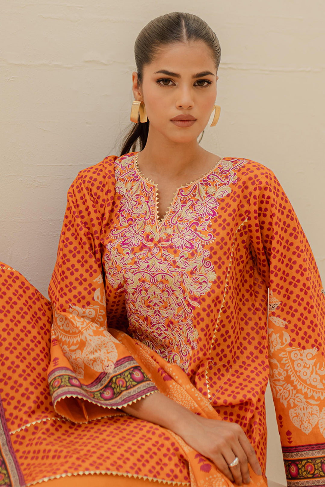 Embroidered Shirt Shalwar Dupatta - 1245