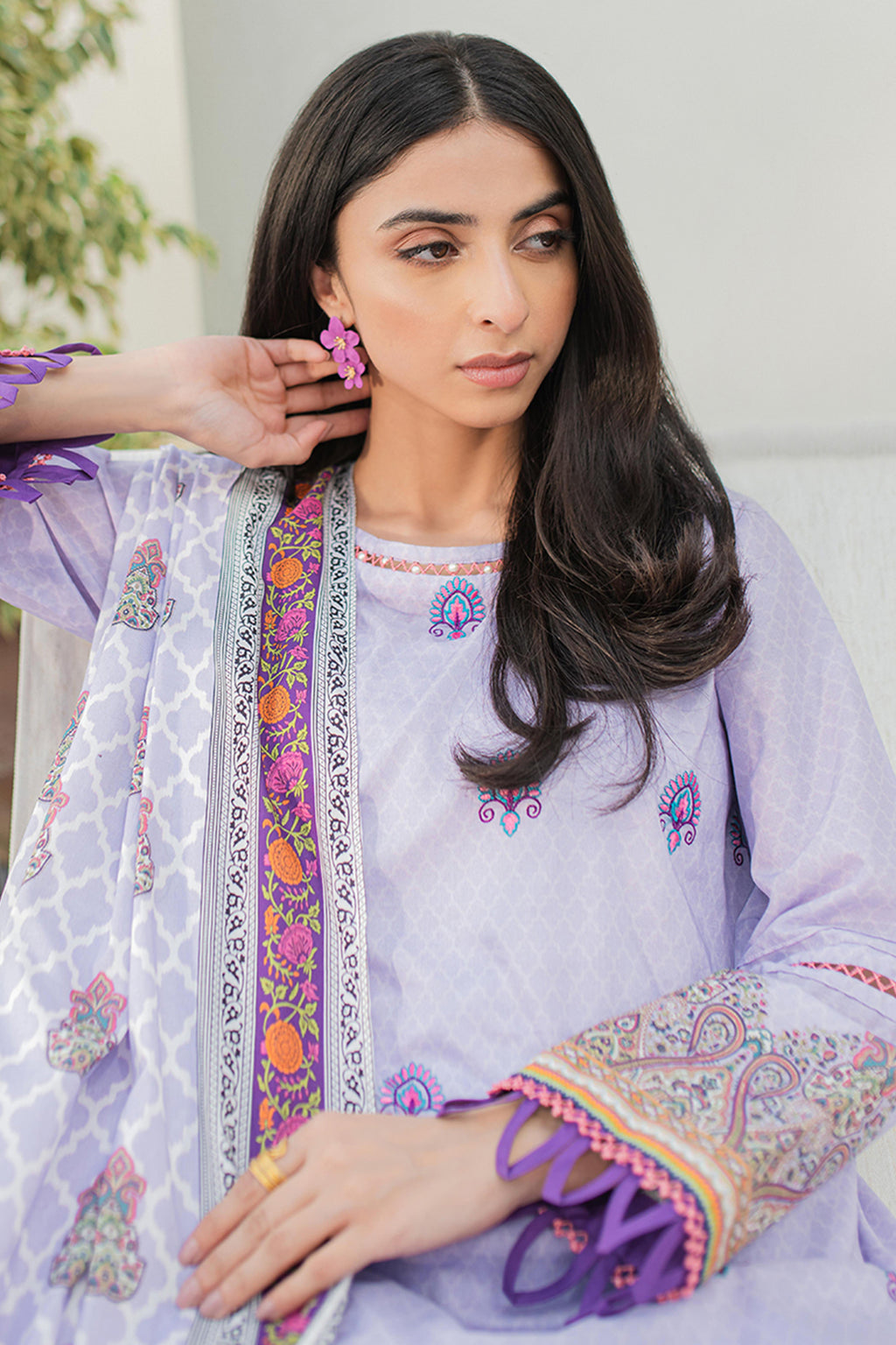 Embroidered Shirt Shalwar Dupatta - 1246