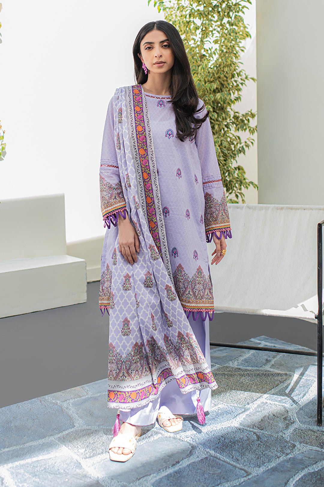 Embroidered Shirt Shalwar Dupatta - 1246