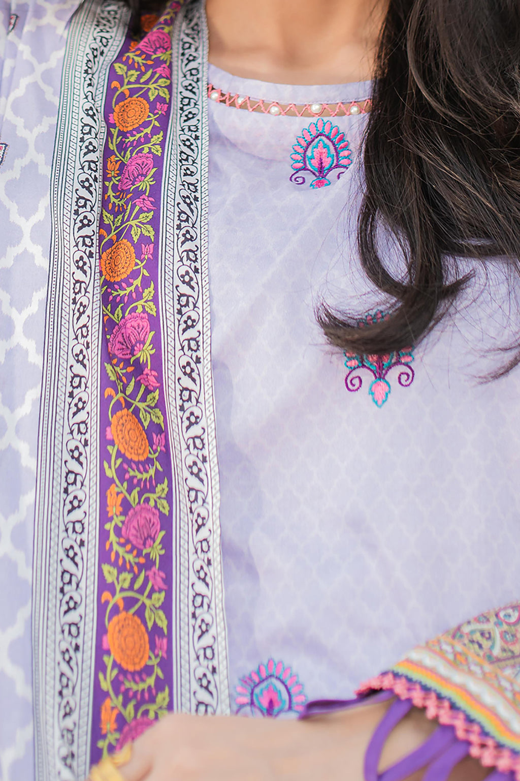 Embroidered Shirt Shalwar Dupatta - 1246