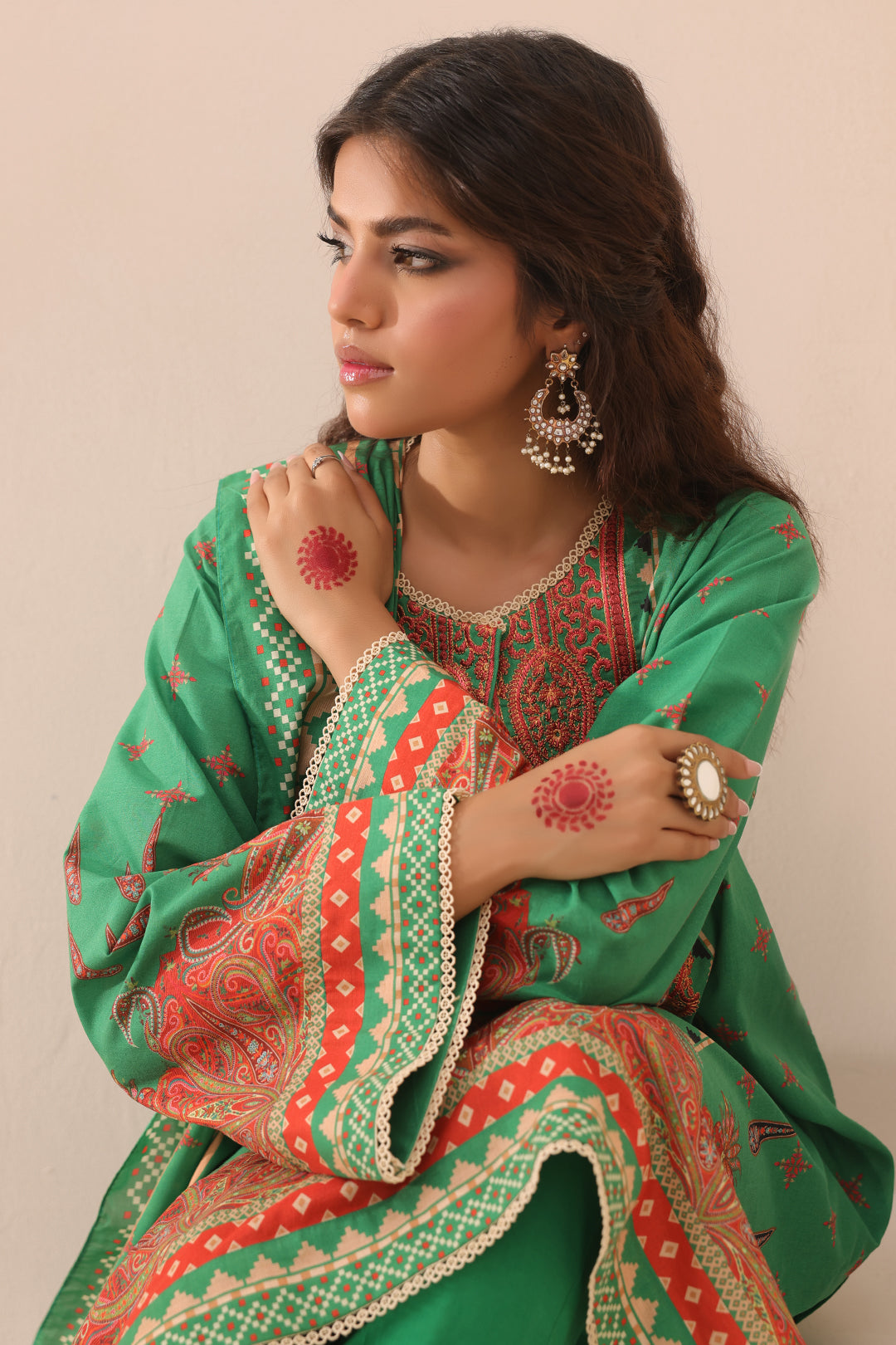 Embroidered Shirt Shalwar Dupatta - 1247