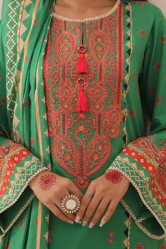 Embroidered Shirt Shalwar Dupatta - 1247