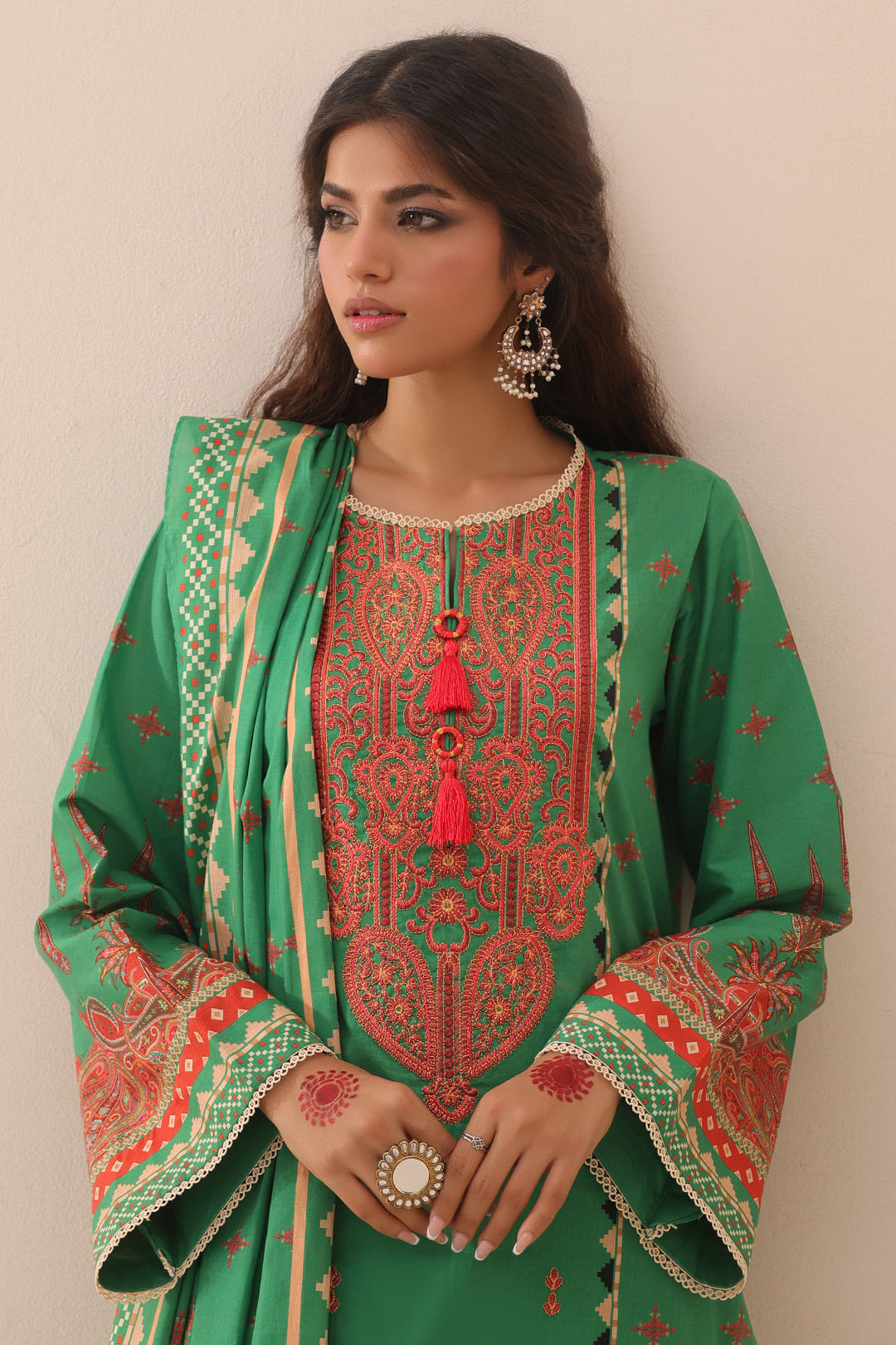 Embroidered Shirt Shalwar Dupatta - 1247