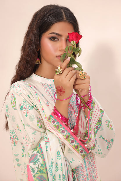 Embroidered Shirt Shalwar Dupatta - 1254