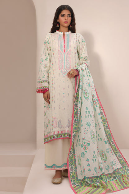 Embroidered Shirt Shalwar Dupatta - 1254