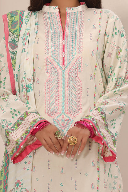 Embroidered Shirt Shalwar Dupatta - 1254