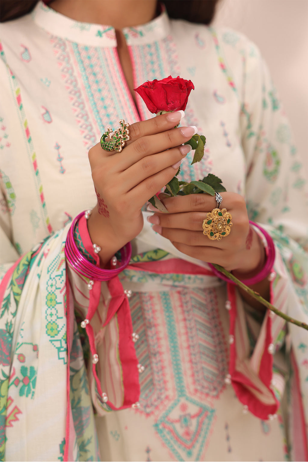 Embroidered Shirt Shalwar Dupatta - 1254