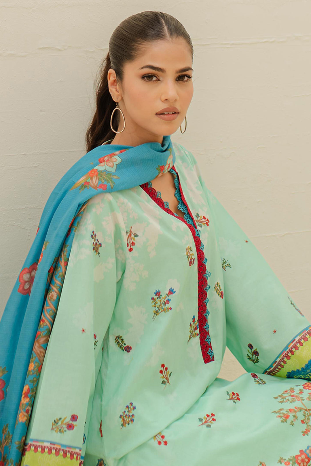 Embroidered Shirt Shalwar Dupatta - 1255