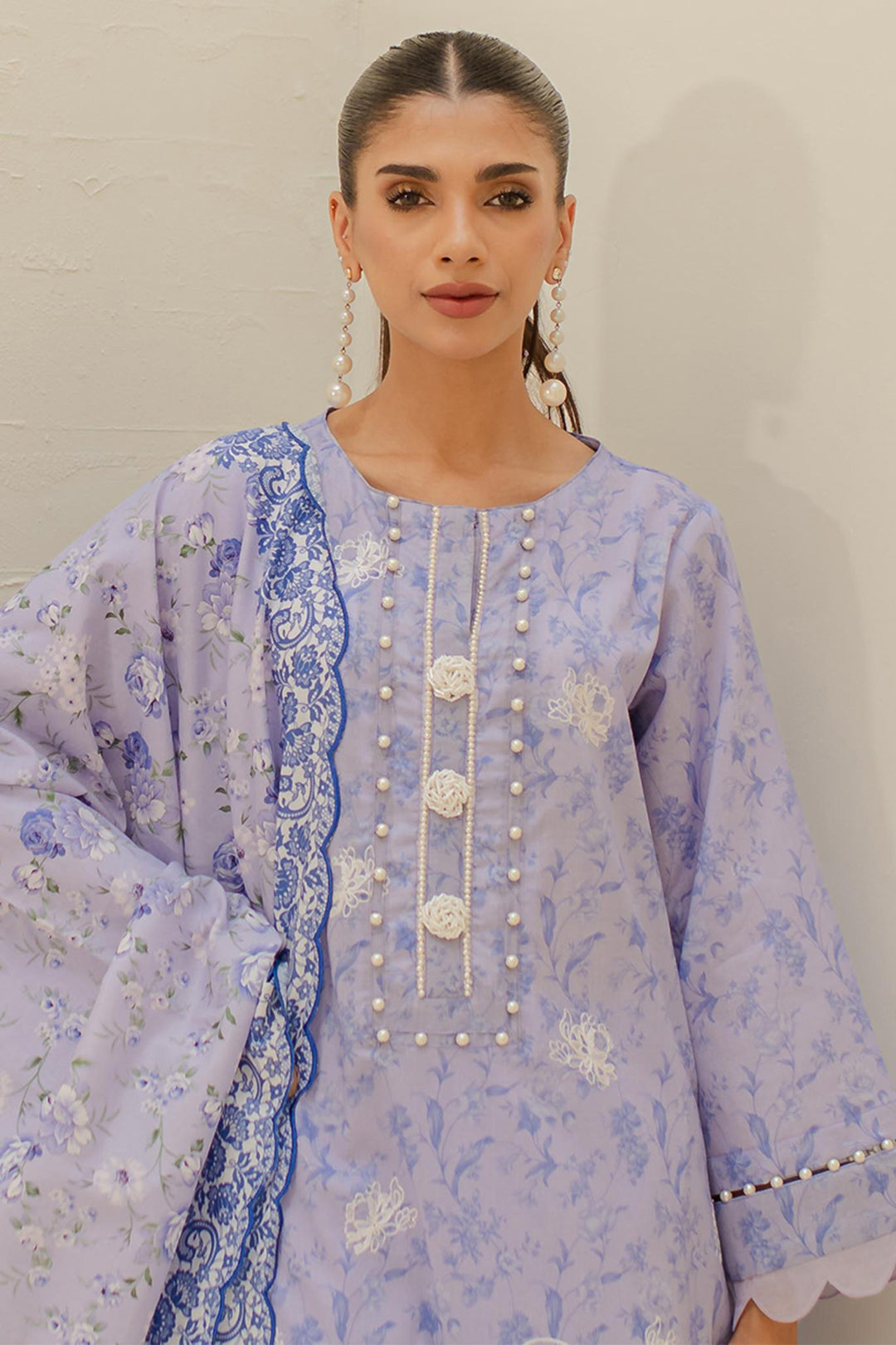 Embroidered Shirt Shalwar Dupatta - 1257