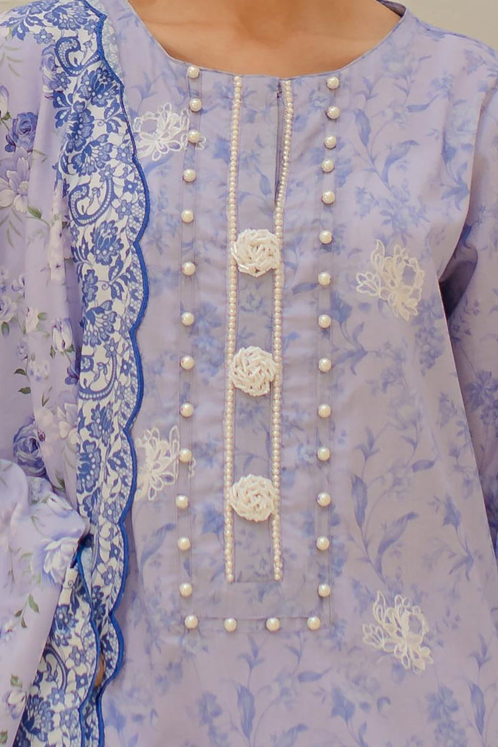Embroidered Shirt Shalwar Dupatta - 1257