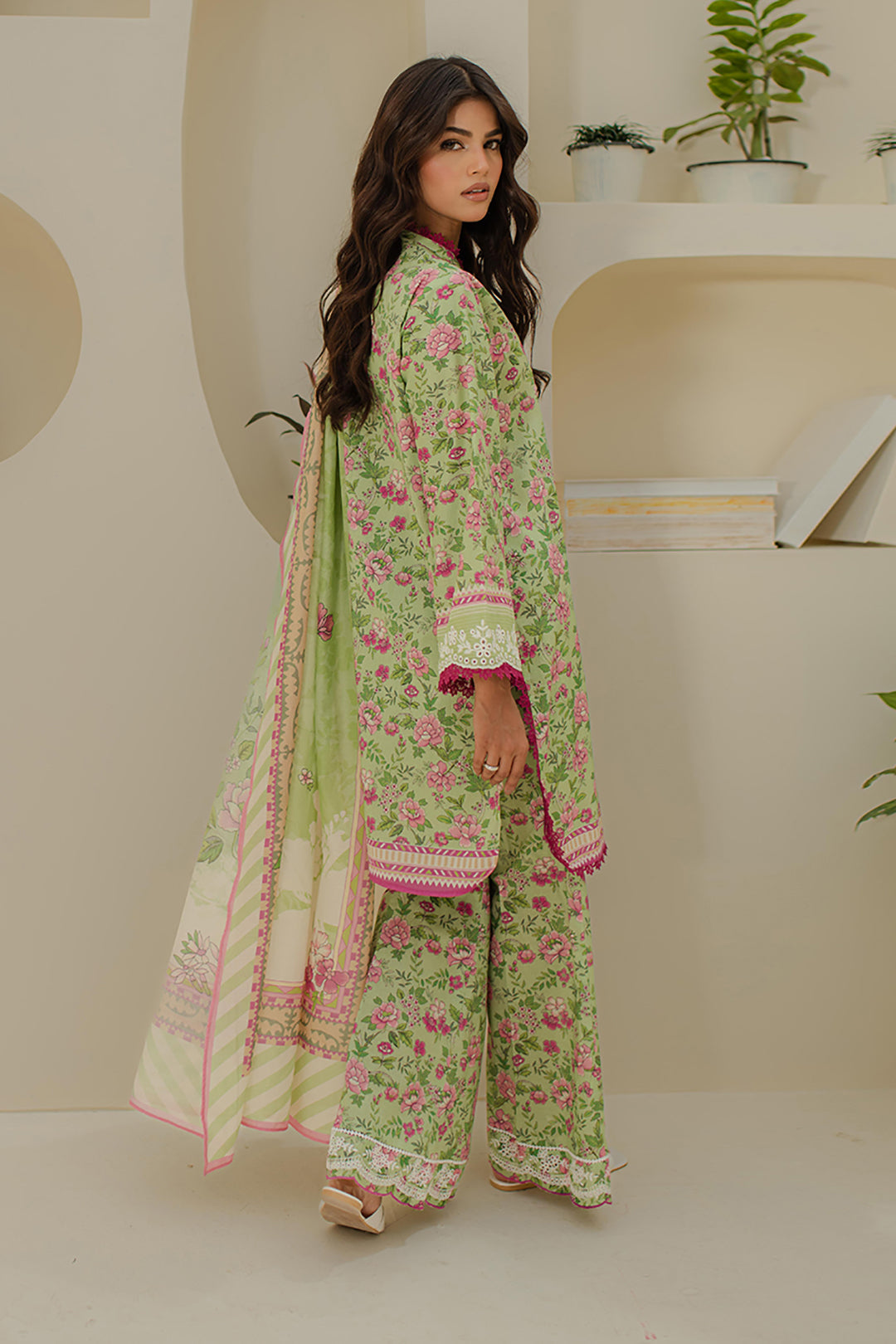 Embroidered Shirt Shalwar Dupatta - 1258