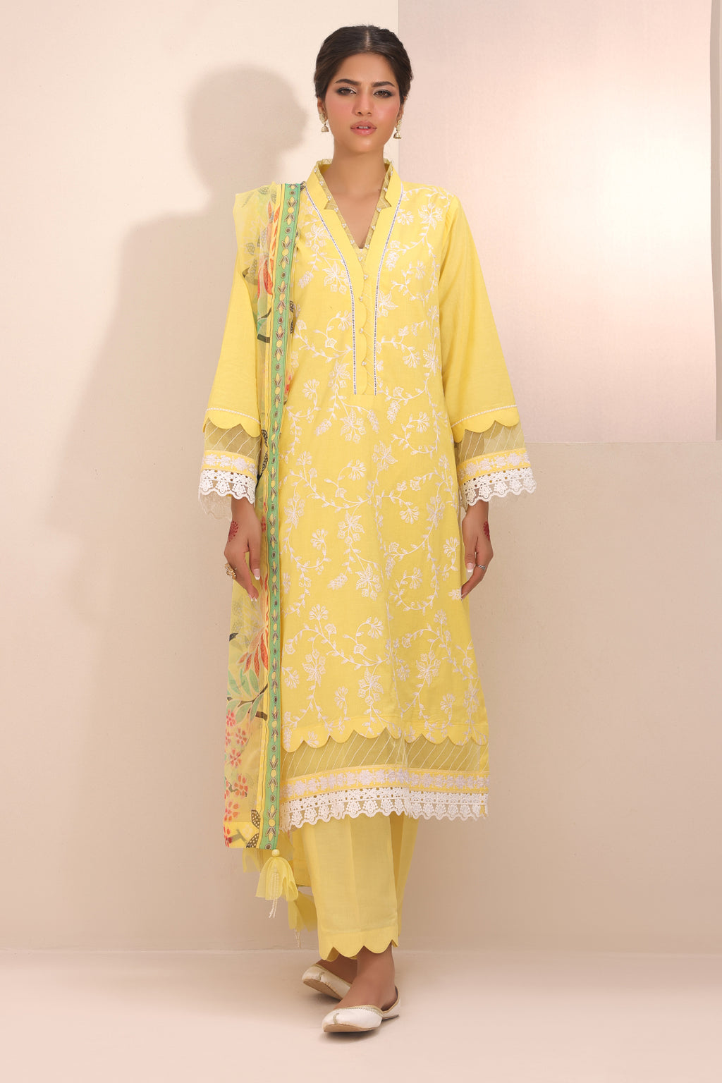 Embroidered Shirt Shalwar Dupatta - 1261