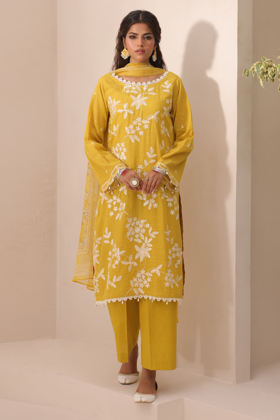 Embroidered Shirt Shalwar Dupatta - 1263