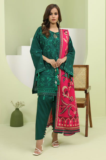 Embroidered Shirt Shalwar Dupatta - 1264