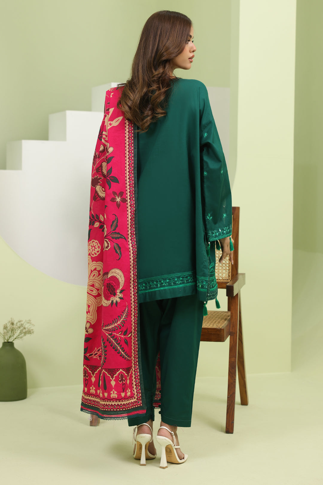 Embroidered Shirt Shalwar Dupatta - 1264