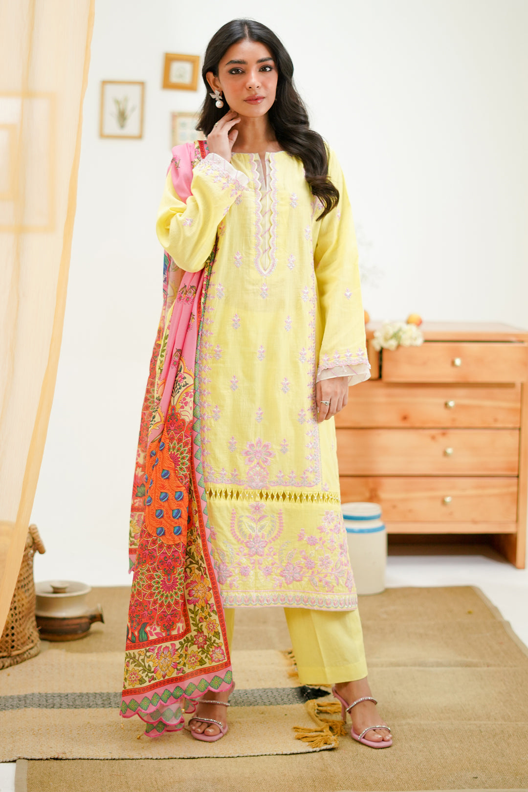 Embroidered Shirt Shalwar Dupatta - 1266