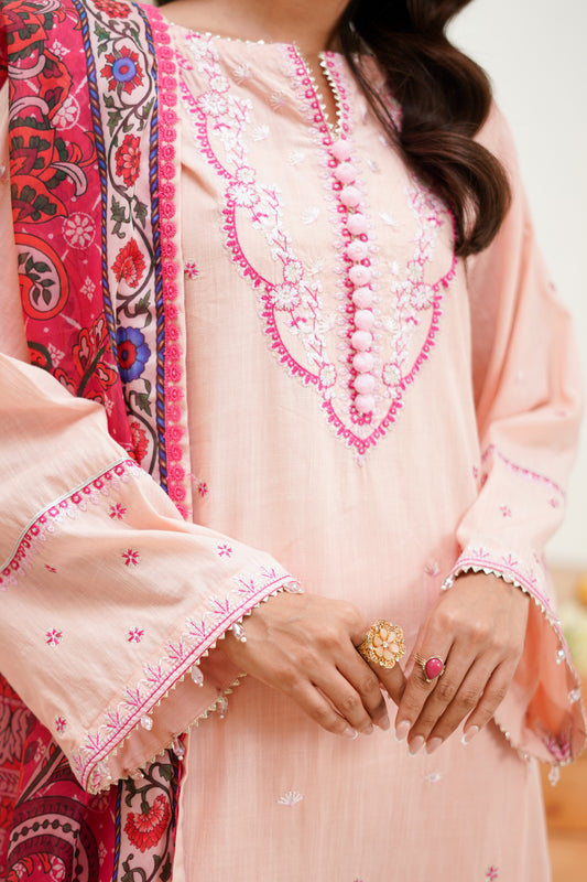 Embroidered Shirt Shalwar Dupatta - 1267