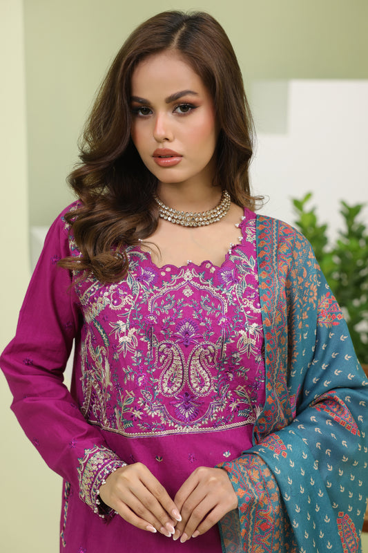 Embroidered Shirt Shalwar Dupatta - 1269