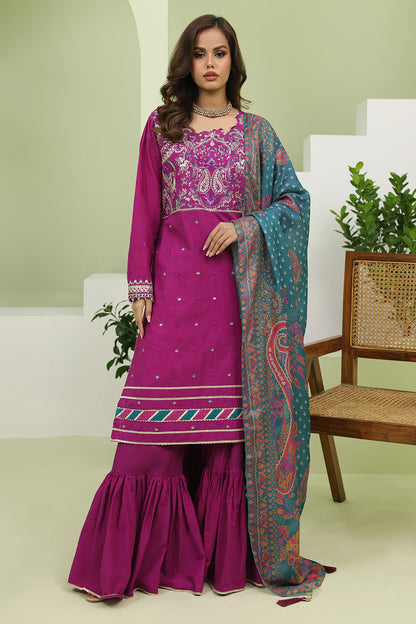 Embroidered Shirt Shalwar Dupatta - 1269