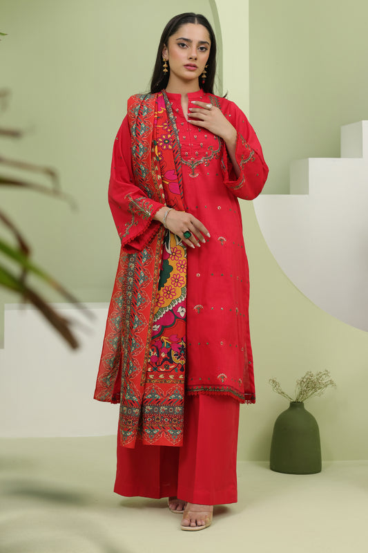 Embroidered Shirt Shalwar Dupatta - 1272