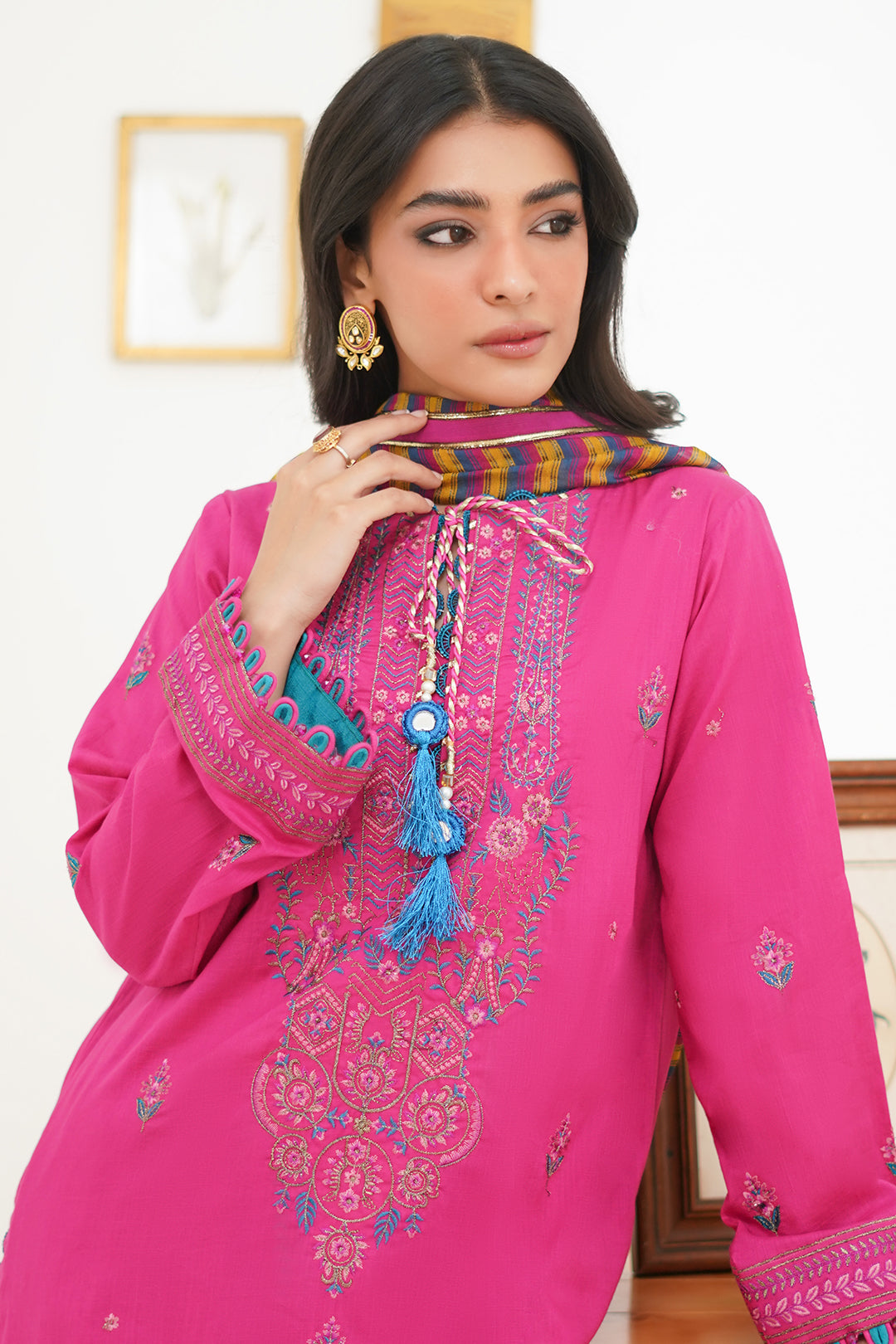 Embroidered Shirt Shalwar Dupatta - 1276