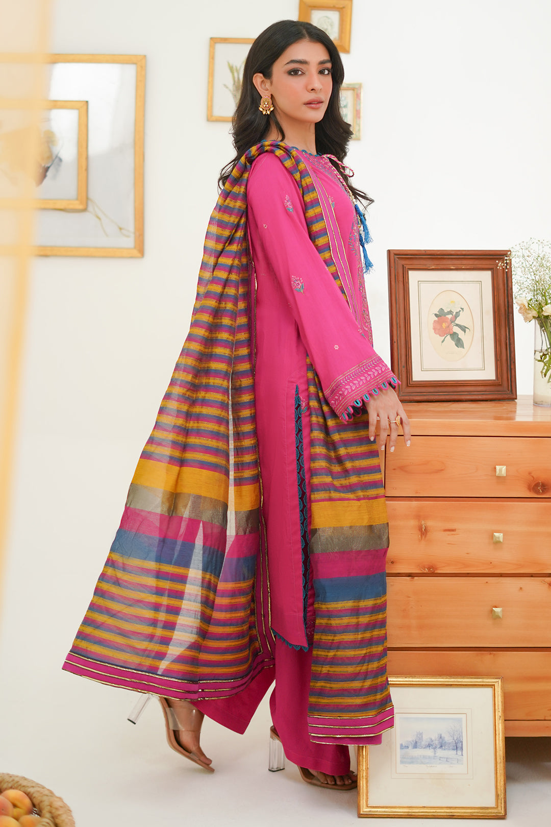 Embroidered Shirt Shalwar Dupatta - 1276