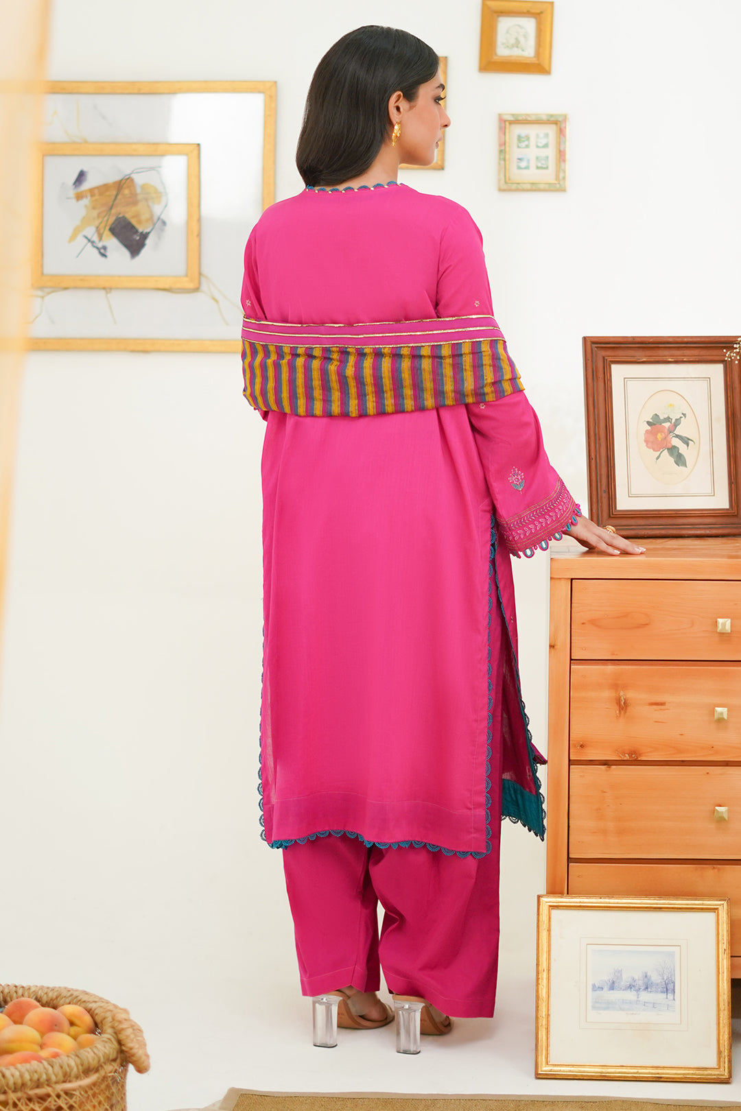 Embroidered Shirt Shalwar Dupatta - 1276